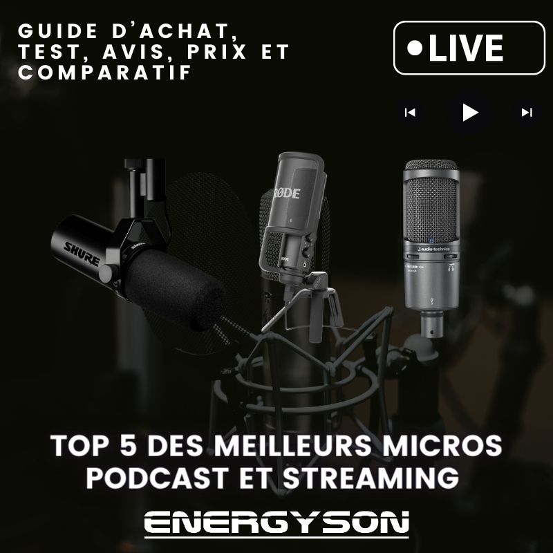 Top 5 des meilleurs micros podcast et streaming